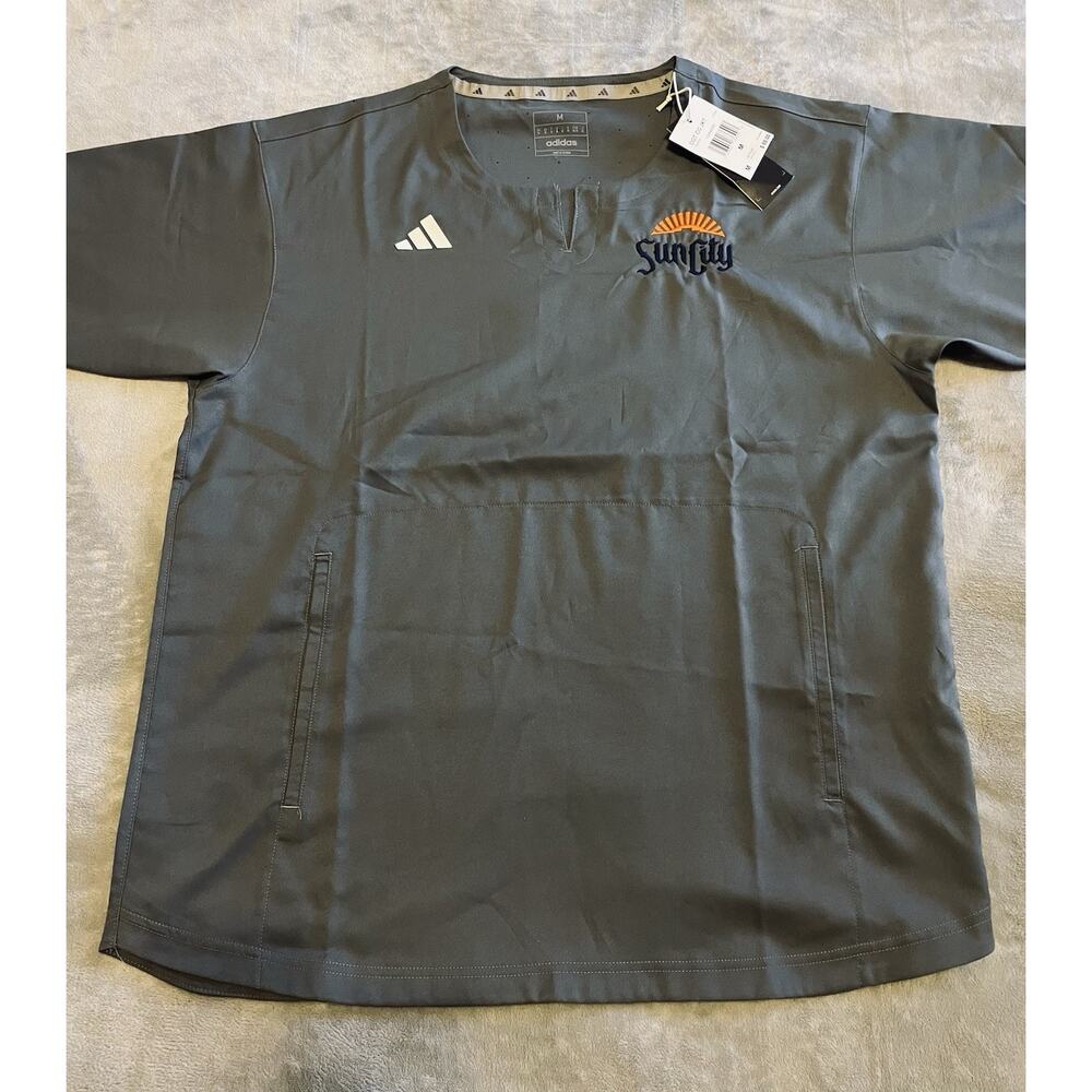 Adidas UTEP Miners Sideline 1/4 Zip Windbreaker Mens M Short Sleeve